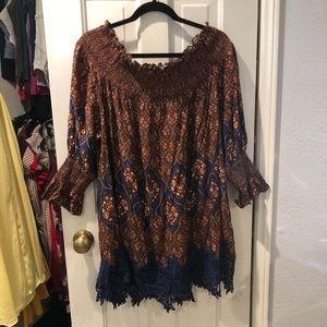Off the shoulder lace dress!